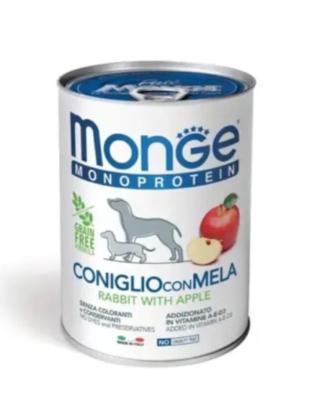 4328 MONGE D SPREM MPROT FRUITS PATE RABBIT APPLE 400GR