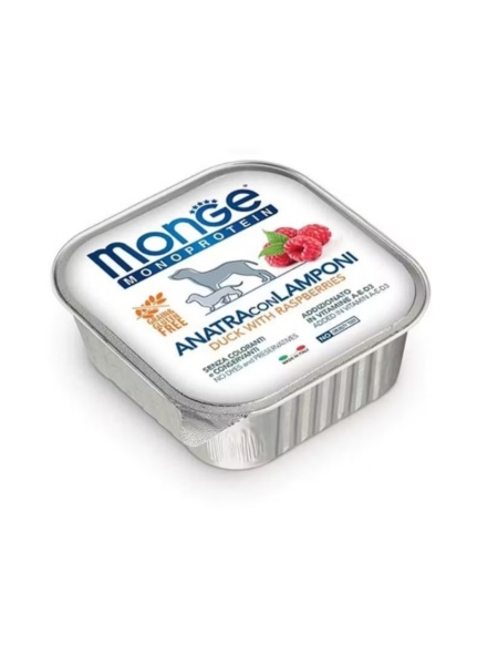 3215 MONGE D SPREM PATE&CHUNKIES CHICKEN&RASPBERRY 100GR