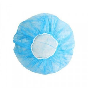 Bonete bufante albastre cu elastic 100 buc/cutie