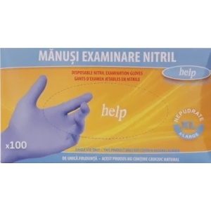 MANUSI EX. NITRIL 100 BUC - XL FARA PUDRA