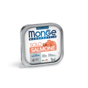 MONGE HRANA UMEDA PENTRU CATEI, PATE MONOPROTEIN CU SOMON, 150 GR - 1473