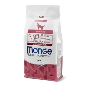MONGE HRANA USCATA MONOPROTEICA PENTRU PISICI STERILIZATE, VITA 1,5 KG - 5524