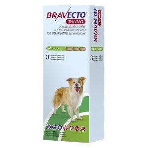 BRAVECTO TRIUNO 200 MG 3X1 TAB (10-20 KG)