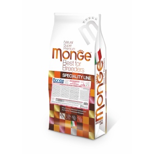 MONGE HRANA USCATA PENTRU CAINI PUI SI JUNIOR DE TOATE TALIILE, MIEL SI OREZ 15 KG - 4664
