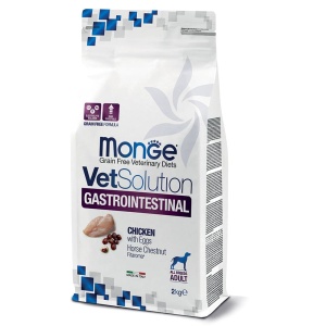 MONGE VETSOLUTION HRANA USCATA PENTRU CAINI, GASTROINTESTINAL 2 KG - 104N
