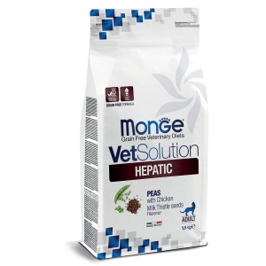 MONGE VETSOLUTION HRANA USCATA PENTRU PISICI, HEPATIC 1,5 KG - 1689
