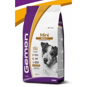 GEMON HRANA USCATA PENTRU CAINI ADULTI DE TALIE MICA, PUI SI OREZ 3 KG - 6050