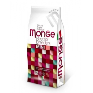 MONGE HRANĂ USCATĂ MONOPROTEICĂ PENTRU CÂINI MINI PUPPY & JUNIOR, BREEDERS, CU SOMON ȘI OREZ, 15 KG - 5937