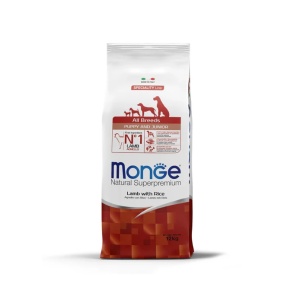 MONGE HRANA USCATA PENTRU CAINI PUI, MIEL SI OREZ 12 KG - 1198