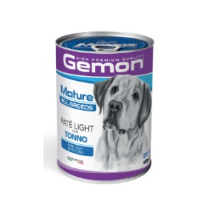 GEMON HRANĂ UMEDĂ PENTRU CÂINI ALL BREEDS, PATÉ LIGHT CU TON, 400GR - 7842