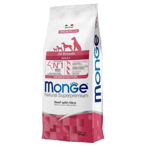 MONGE HRANA USCATA PENTRU CAINI ADULTI, VITA SI OREZ 12 KG - 1341 - Img 2