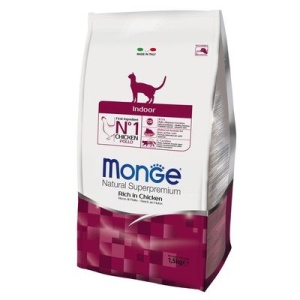 MONGE HRANĂ USCATĂ PENTRU PISICI ADULTE INDOOR, CU PUI, 1.5 KG - 5111