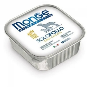 MONGE HRANA UMEDA MONOPROTEICA PENTRU CAINI, PUI 100%, PATE 150 G - 4137