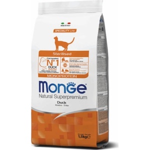 MONGE HRANA USCATA MONOPROTEICA PENTRU PISICI STERILIZATE, RATA 10 KG - 6182