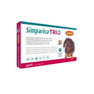 SIMPARICA TRIO CAINI 12 MG (5-10 KG)-CPR.MAST. X 3 ZOETIS BE
