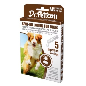 DR.PETICON SPOT ON DOG M 20-40 KG*5 PIPETE/CUTIE