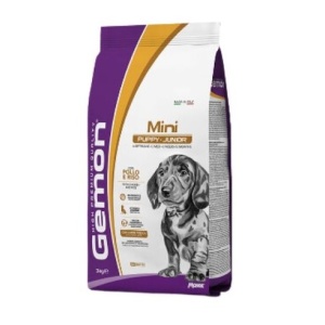 GEMON HRANA USCATA PENTRU CAINI PUI SI JUNIOR DE TALIE MICA, PUI SI OREZ 3 KG - 6043