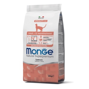 MONGE HRANA USCATA MONOPROTEICA PENTRU PISICI ADULTE, SOMON 10 KG - 6298