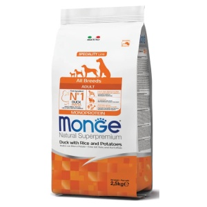 MONGE HRANA USCATA PENTRU CAINI ADULTI, RATA, OREZ SI CARTOFI 2,5 KG - 1129 - Img 2