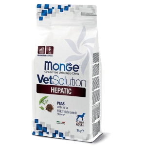 MONGE VETSOLUTION HRANA USCATA PENTRU CAINI, HEPATIC 2 KG - 1177