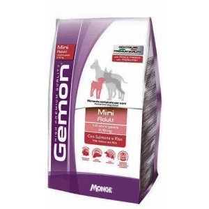 GEMON HRANA USCATA PENTRU CAINI ADULTI DE TALIE MICA, SOMON SI OREZ 20 KG - 5685