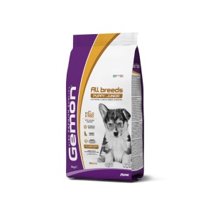 GEMON HRANĂ USCATĂ PENTRU CĂȚEI, ALL BREEDS, CU PUI & OREZ, 3 KG - 8619