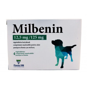 Milbenin 12.5 mg/125 mg 4 tab/ cutie