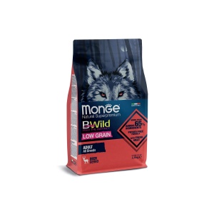 MONGE BWILD HRANA USCATA PENTRU CAINI ADULTI DE TOATE TALIILE, LOW GRAIN, CERB 2,5 KG - 1983 - Img 3