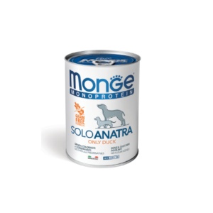 MONGE HRANA UMEDA TIP PATE MONOPROTEIN PENTRU CAINI, CU RATA, 400GR - 4434