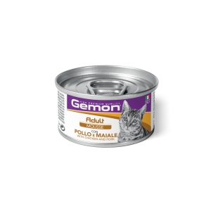 1022 GEMON C MOUSSE ADULT CHICKEN&PORK 85GR