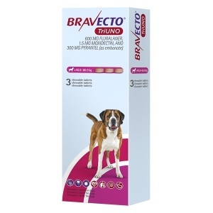 BRAVECTO TRIUNO 600 MG 3X1 TAB (40-60 KG)