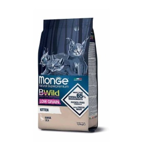 MONGE BWILD HRANA USCATA PENTRU PISICI PUI, LOW GRAIN, GASCA 1,5 KG - 2041