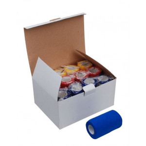 Bandaj elastic autoadeziv 10 cm/4.5 m albastru