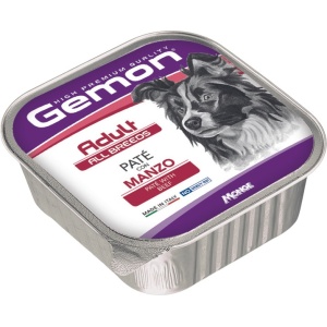 GEMON HRANA UMEDA PENTRU CAINI ADULTI, VITA, PATE 150 G - 0414