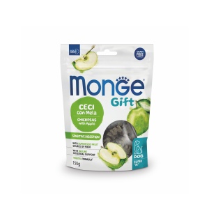 MONGE GIFT RECOMPENSE PENTRU CAINI, SENSITIVE DIGESTION, NAUT SI MAR 150 G - 5694