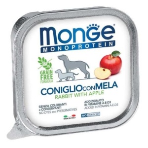 MONGE HRANA UMEDA MONOPROTEICA PENTRU CAINI, IEPURE SI MAR, PATE 150 G - 4373