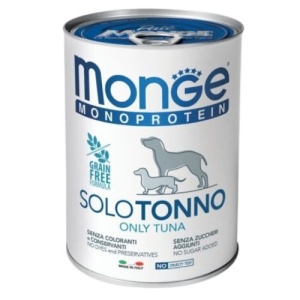 MONGE HRANA UMEDA MONOPROTEICA PENTRU CAINI, TON 100%, PATE 400 G - 4243