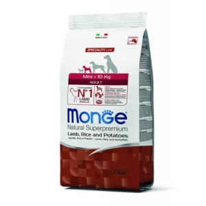 MONGE HRANA USCATA PENTRU CAINI ADULTI DE TALIE MICA, MIEL, OREZ SI CARTOFI 2,5 KG - 1549