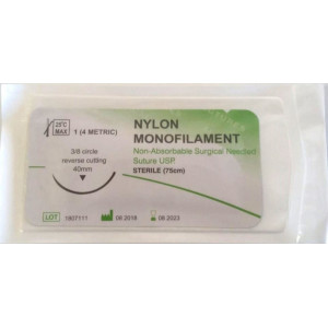 Fir nylon USP 0 75 cm ac traumatic 12 buc/cutie