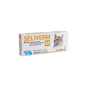SELIVERM 45 MG FOR CAT M 6 PCS*0.75 ML/CUTIE