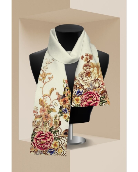 Esarfa subtire imprimata cu model Floral CMD2065
