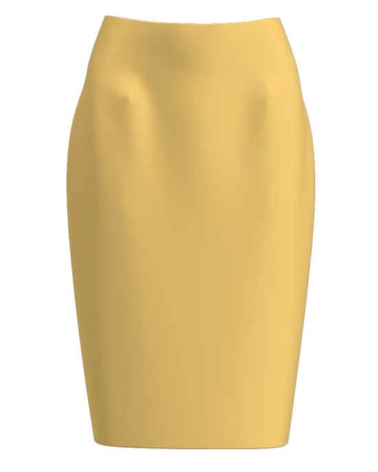 Fusta conica galbena imprimata digital CMD2133