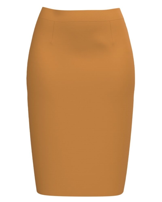 Fusta conica ocru CMD3951