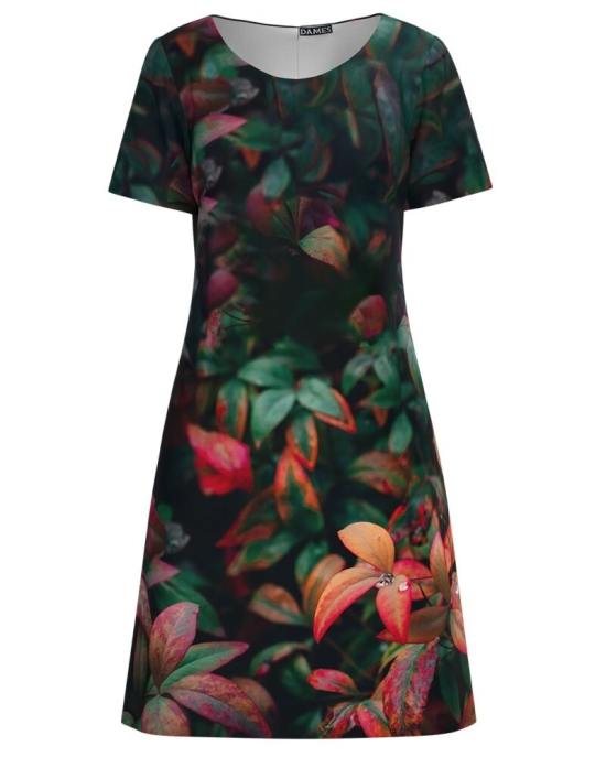 Rochie casual imprimata cu model floral CMD4077