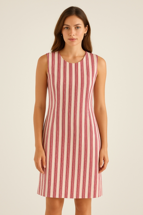 Rochie sarafan casual fara maneci din vascoza elastica
