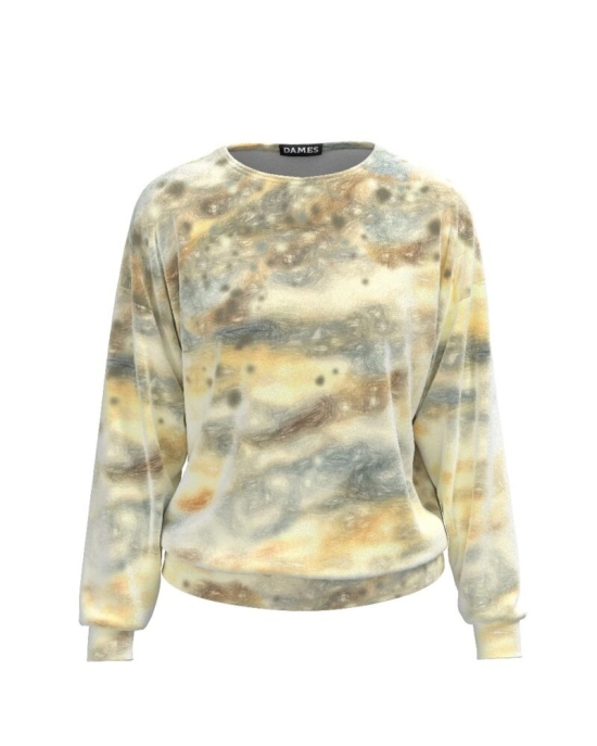 Bluza degrade tip hanorac din catifea CMD494