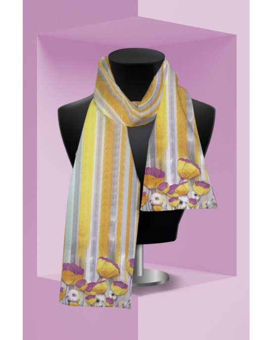 Esarfa subtire imprimata cu model Floral CMD2066