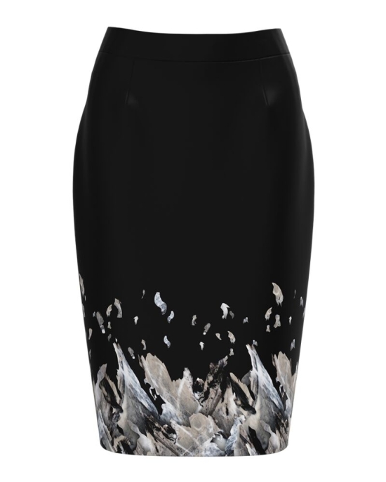 Fusta office neagra cu imprimeu digital CMD475