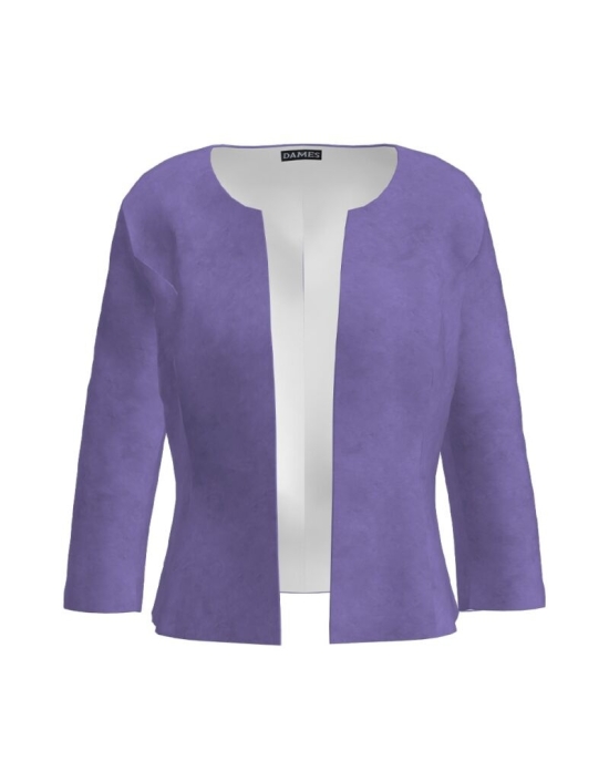 Sacou violet cambrat imprimat digital CMD1774