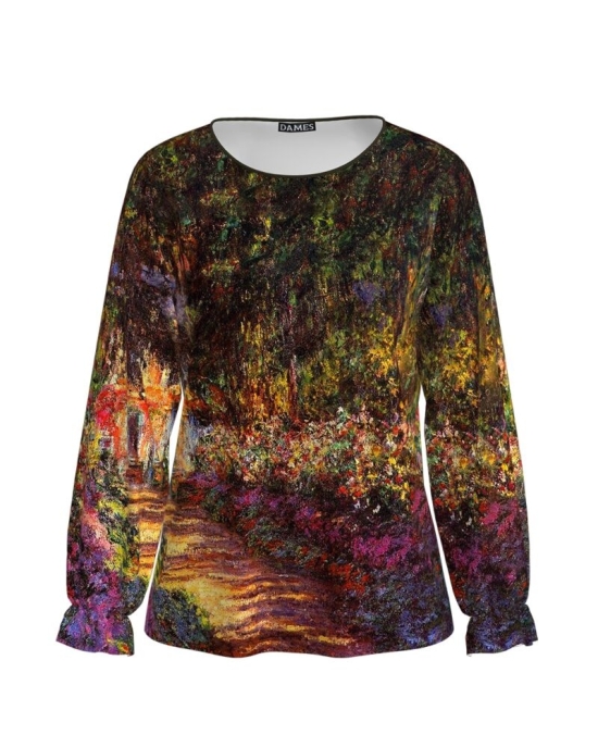 Bluza cu maneca lunga si imprimeu multicolor CMD1572